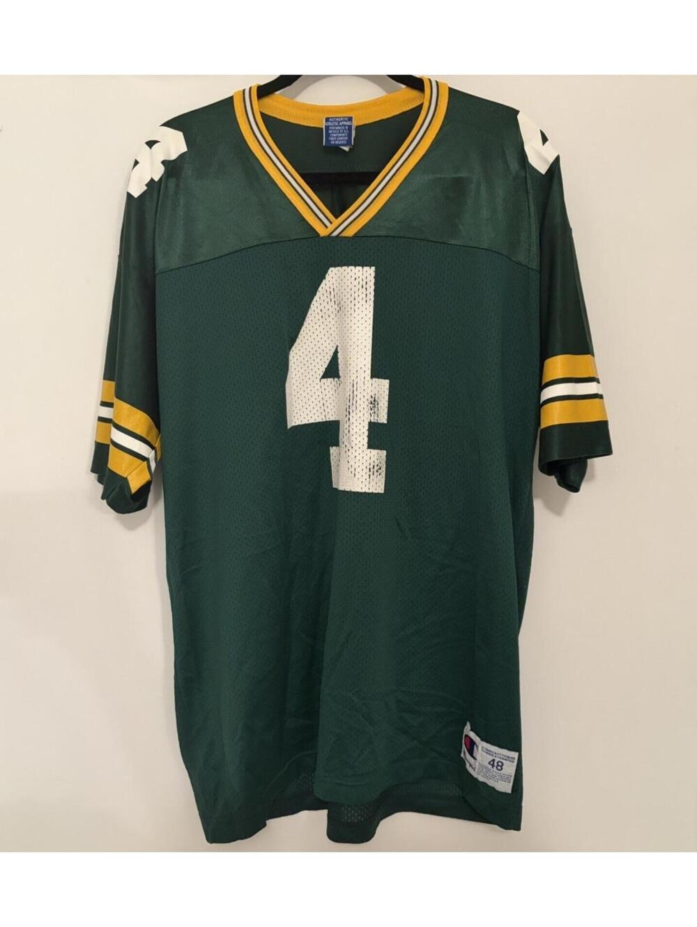 NFL Green Bay Packers Brett Favre Champion Jersey Size 48
